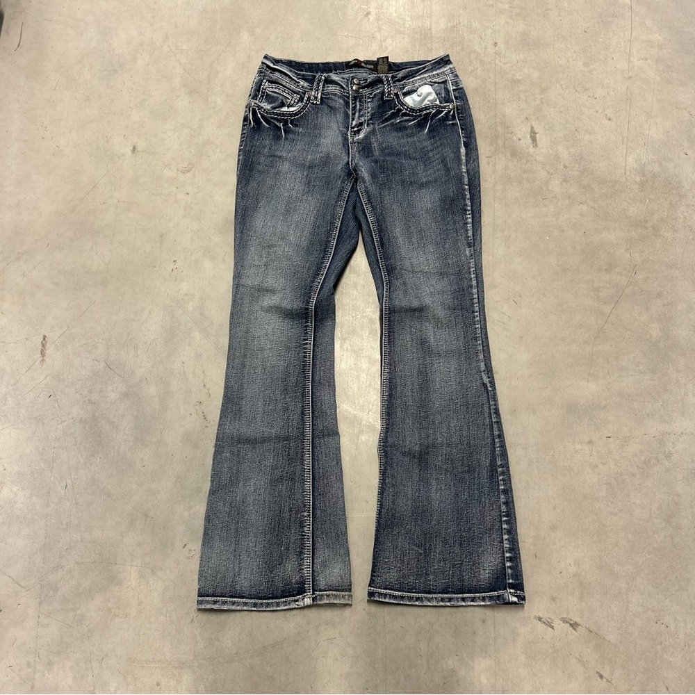 Love Nation Dark Blue Flare Jeans